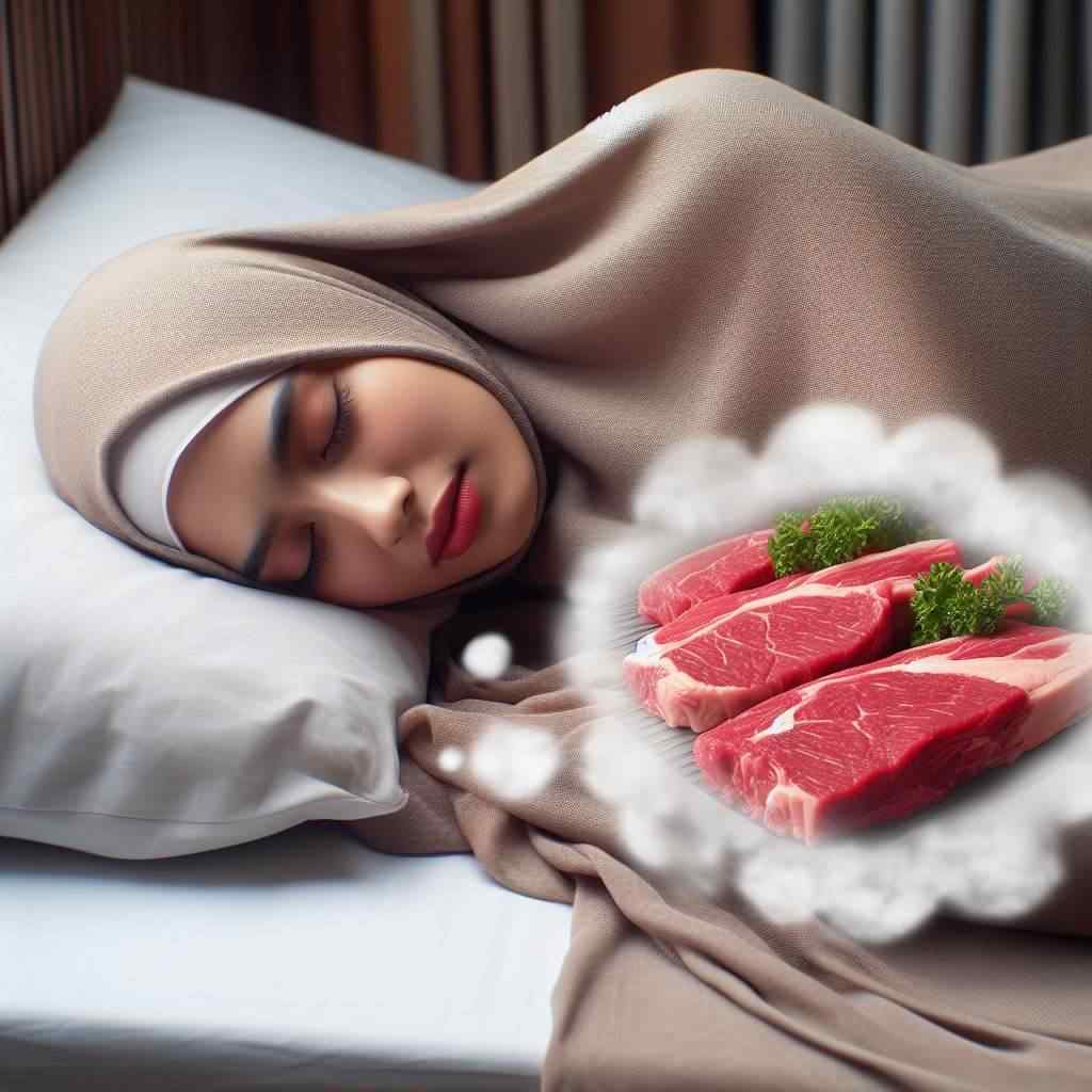 تفسير حلم اللحمة النية للمتزوجة عند كبار المفسرين