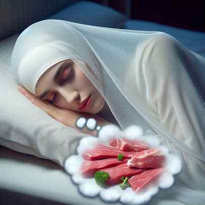 تفسير حلم اللحمة النية للمتزوجة عند كبار المفسرين