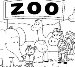 صور تلوين الحيوانات ورسومات جاهزة للطباعة حيوانات للتلوين