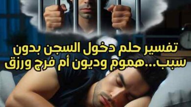 تفسير حلم دخول السجن بدون سبب...هموم وديون أم فرج ورزق