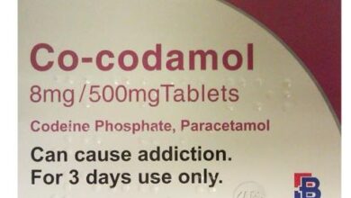 دواعي استعمال والآثار الجانبية دواء Co-codamol 8/500 mg